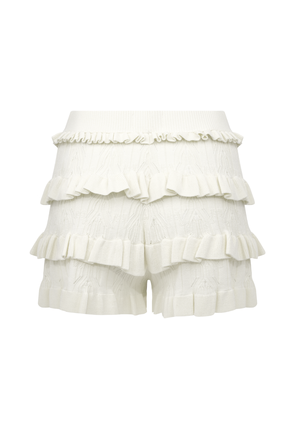 Amy Pointelle Knit Frill Bloomers in Ivory – Chic&Drifts