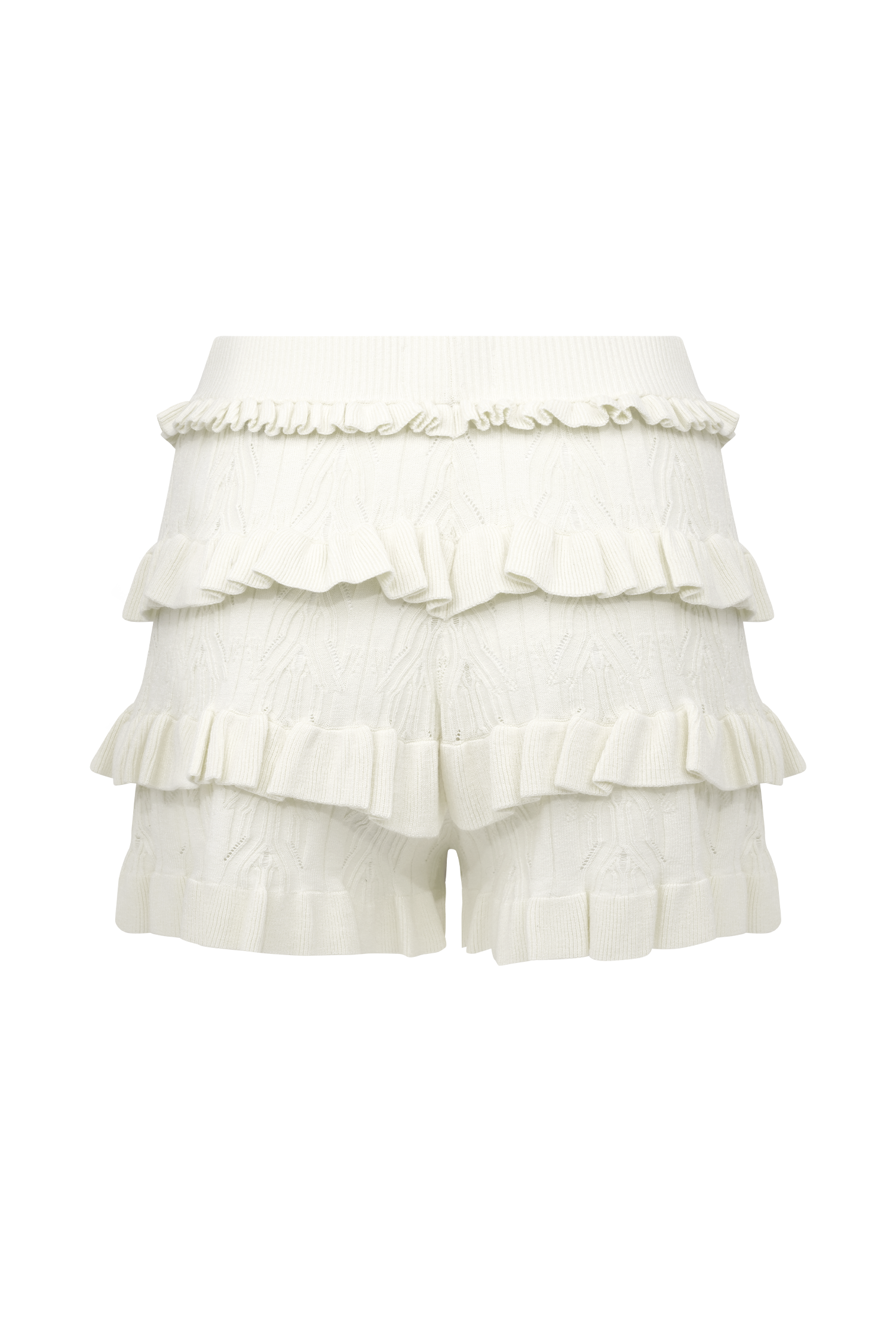 Amy Pointelle Knit Frill Bloomers in Ivory – Chic&Drifts