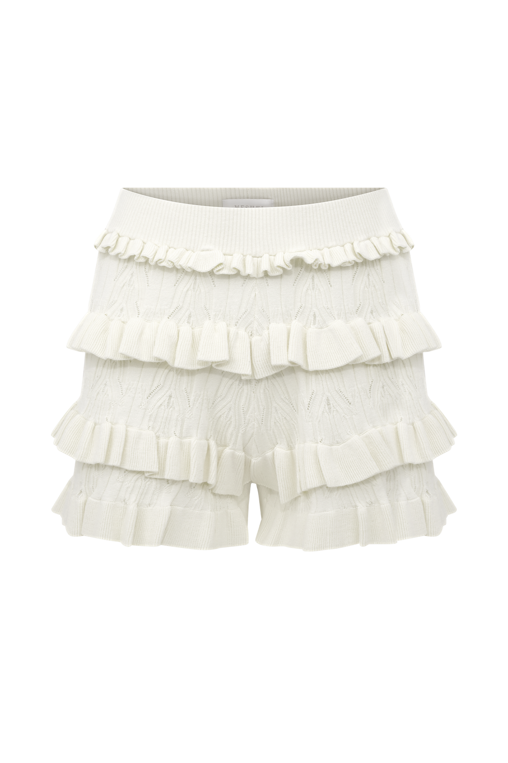 Amy Pointelle Knit Frill Bloomers in Ivory – Chic&Drifts