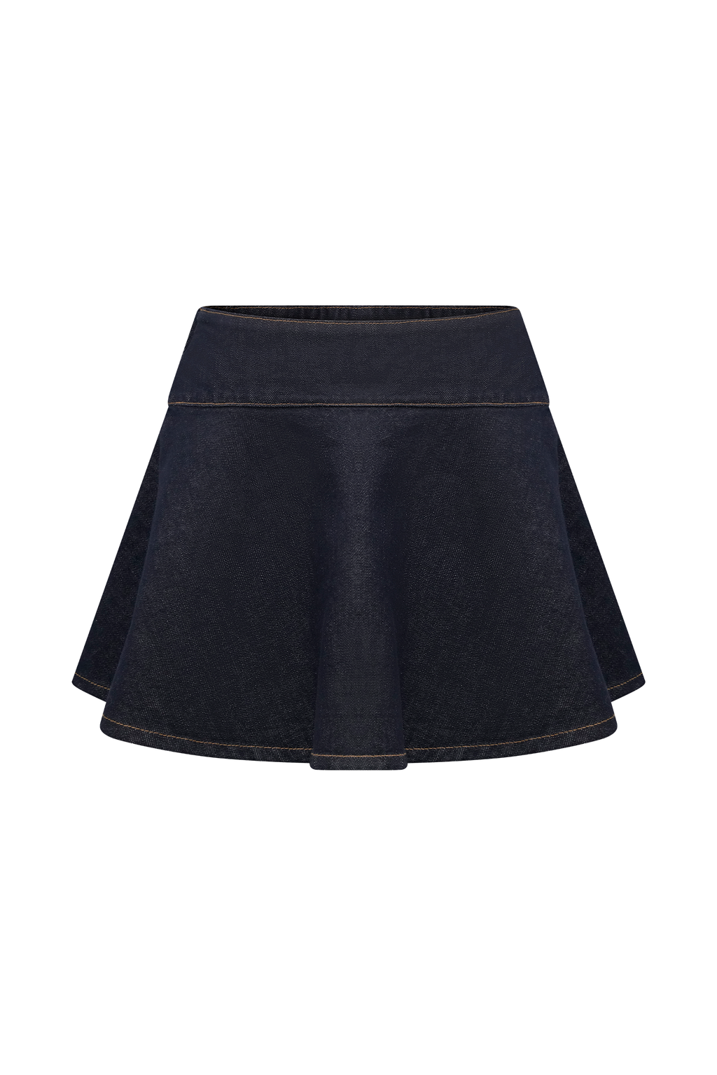 Arista Denim Mini Skirt in Washed Indigo Blue – Chic&Drifts