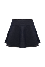 Arista Denim Mini Skirt in Washed Indigo Blue – Chic&Drifts