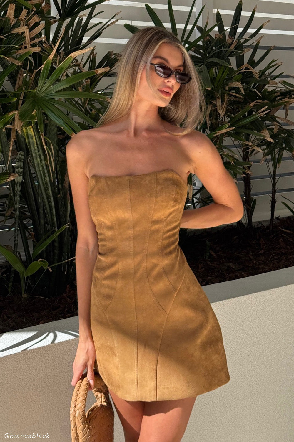 Andy Faux Suede Mini Dress