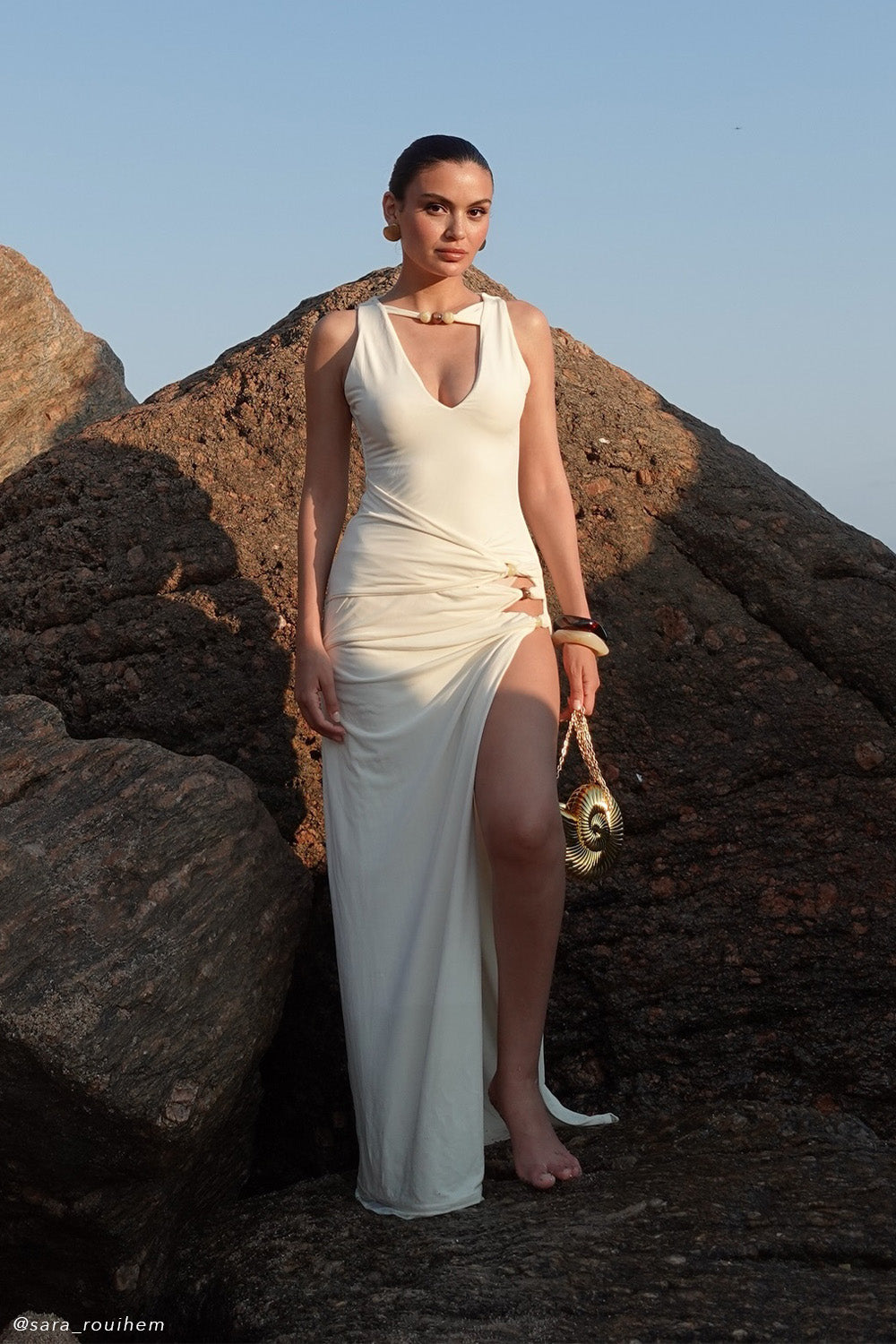 Kaiden Slinky Beaded Maxi Dress
