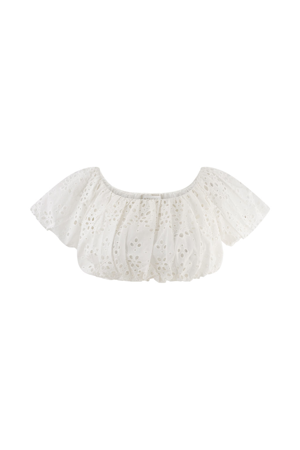 Autumn Off Shoulder Broderie Top in White – Chic&Drifts