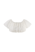 Autumn Off Shoulder Broderie Top in White – Chic&Drifts