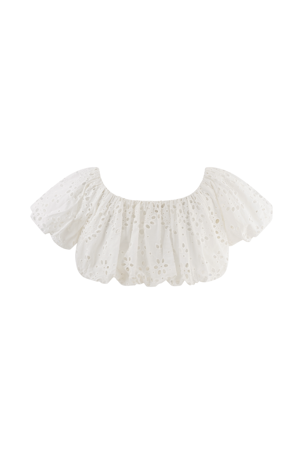 Autumn Off Shoulder Broderie Top in White – Chic&Drifts