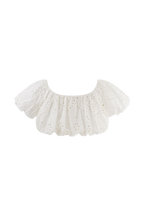 Autumn Off Shoulder Broderie Top in White – Chic&Drifts