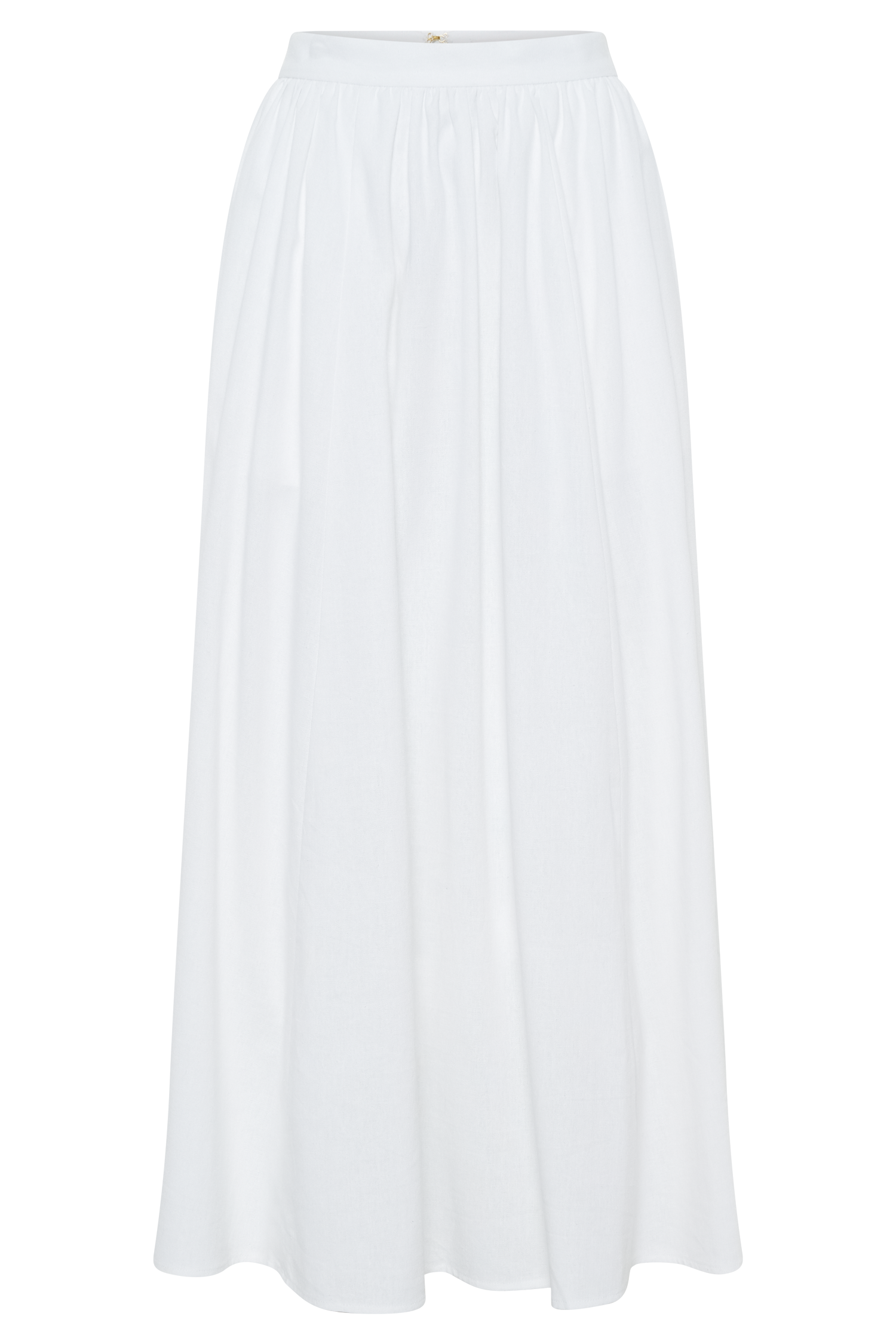 Clarence Linen A-Line Maxi Skirt in White – Chic&Drifts