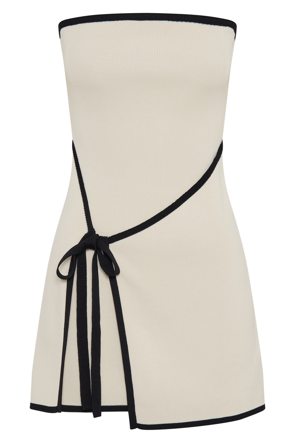 Rian Strapless Knit Mini Dress in Cream – Chic&Drifts