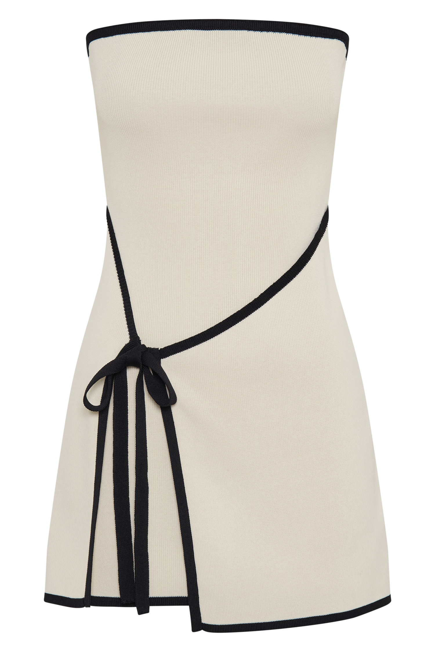Rian Strapless Knit Mini Dress in Cream – Chic&Drifts