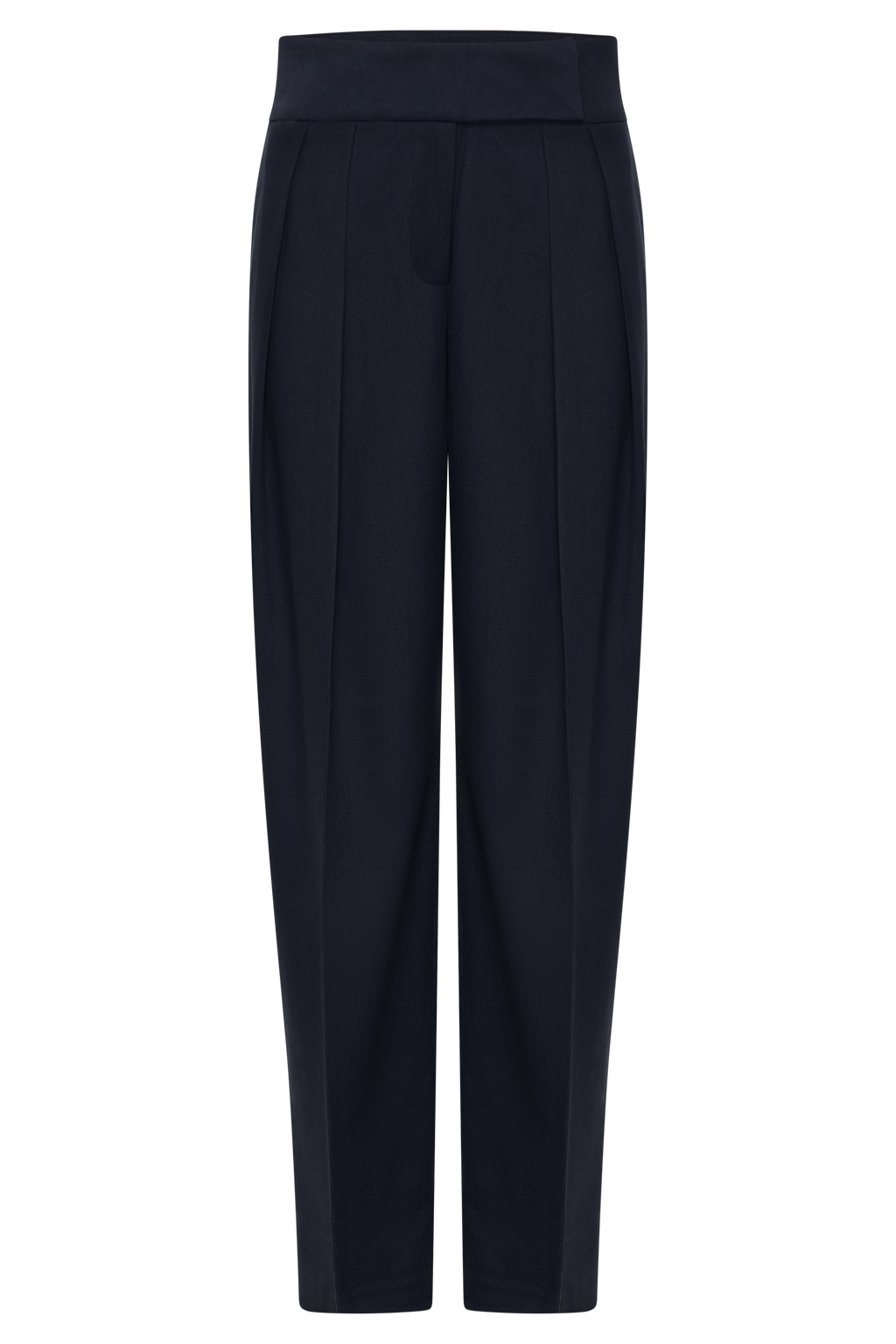 Penelope Pleated High Waisted Pants in Dark Navy – Chic&Drifts