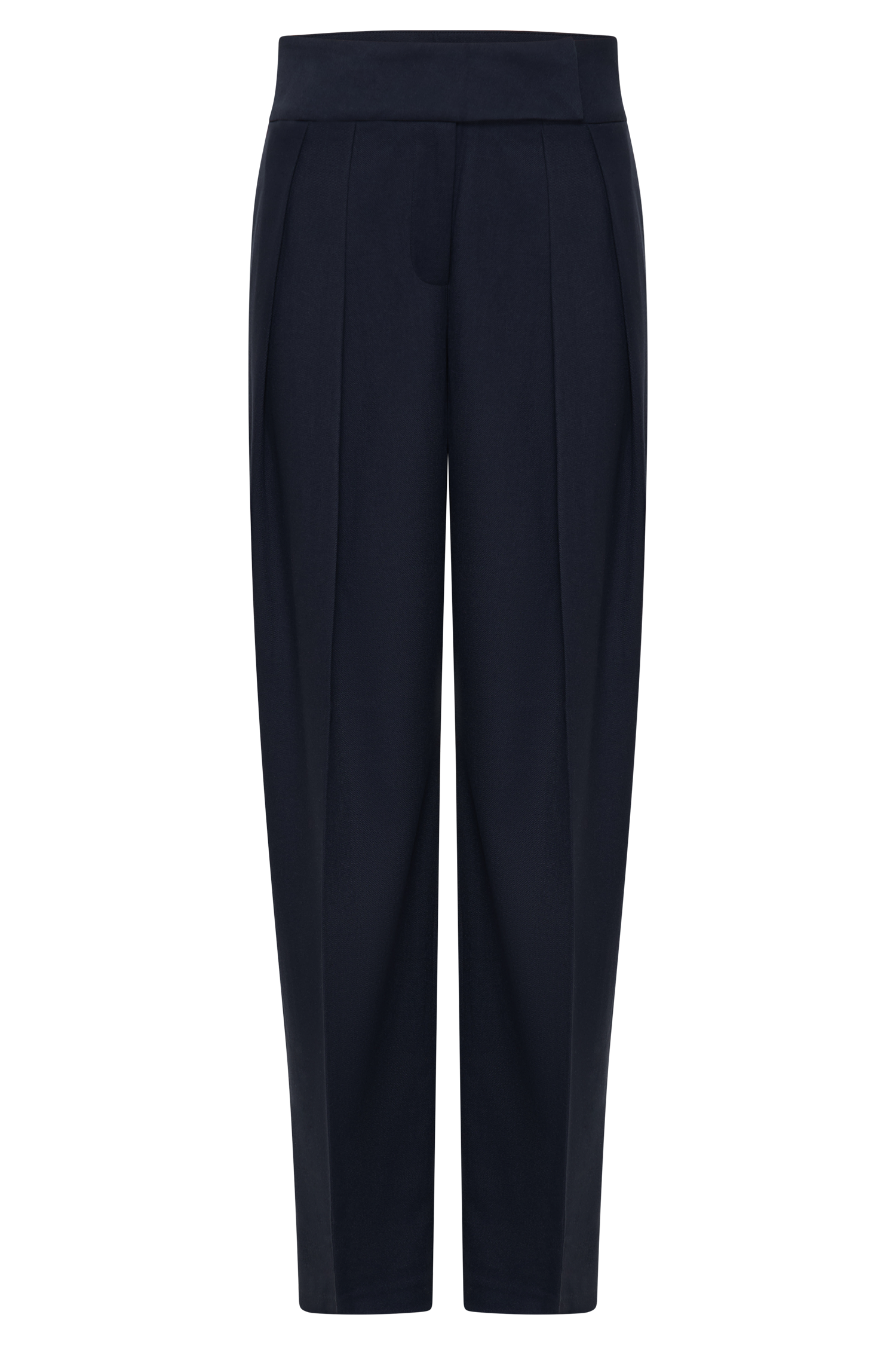 Penelope Pleated High Waisted Pants in Dark Navy – Chic&Drifts