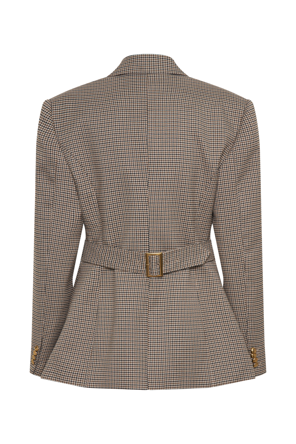 Mila Shaped Blazer in Tan Check – Chic&Drifts