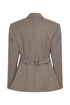 Mila Shaped Blazer in Tan Check – Chic&Drifts