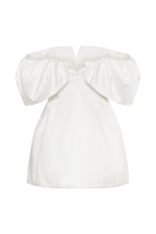 Portia Off Shoulder Satin Corset Dress in White – Chic&Drifts