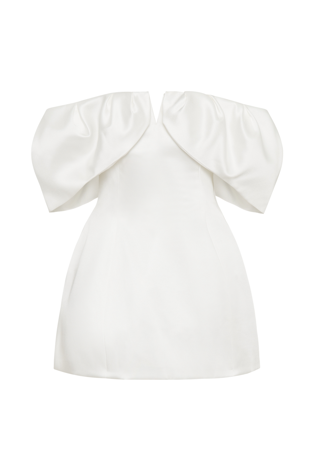 Portia Off Shoulder Satin Corset Dress in White – Chic&Drifts