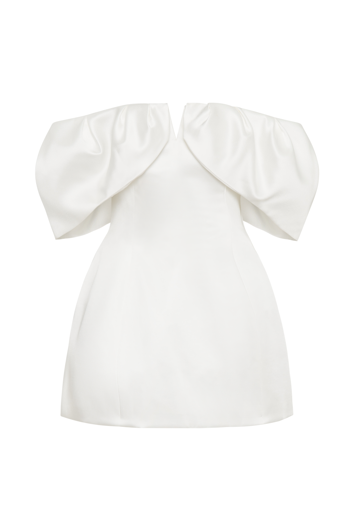 Portia Off Shoulder Satin Corset Dress in White – Chic&Drifts