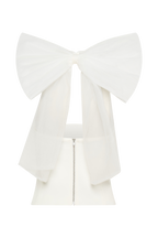 Maryam Tulle Bow Top in White – Chic&Drifts