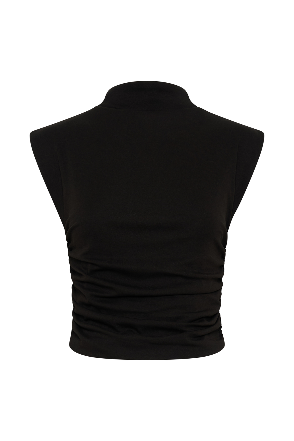 Ellia High Neck Sleeveless Top in Black – Chic&Drifts