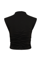 Ellia High Neck Sleeveless Top in Black – Chic&Drifts