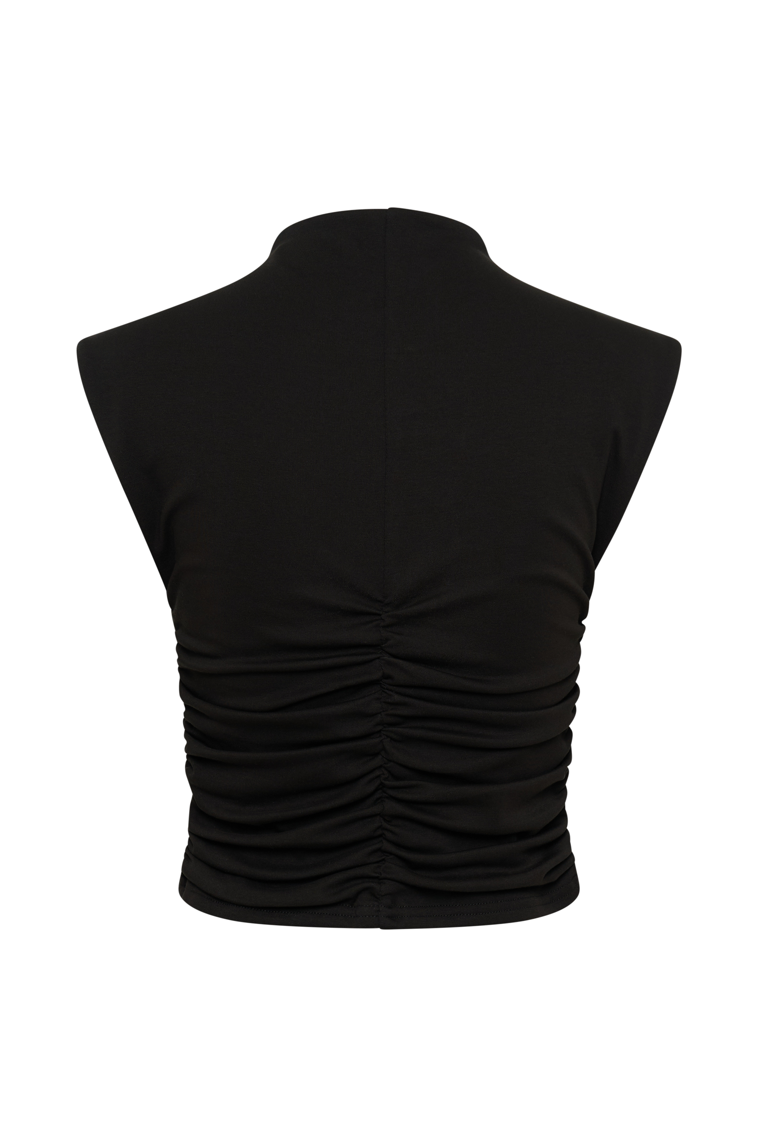 Ellia High Neck Sleeveless Top in Black – Chic&Drifts