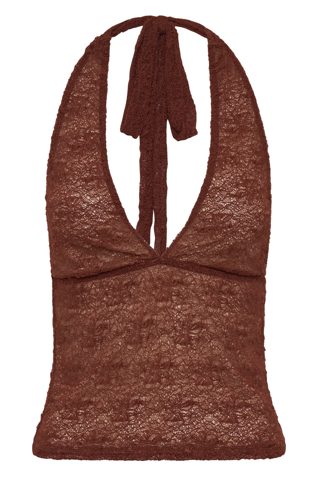 Asher Sheer Lace Halter Top in Chilli – Chic&Drifts