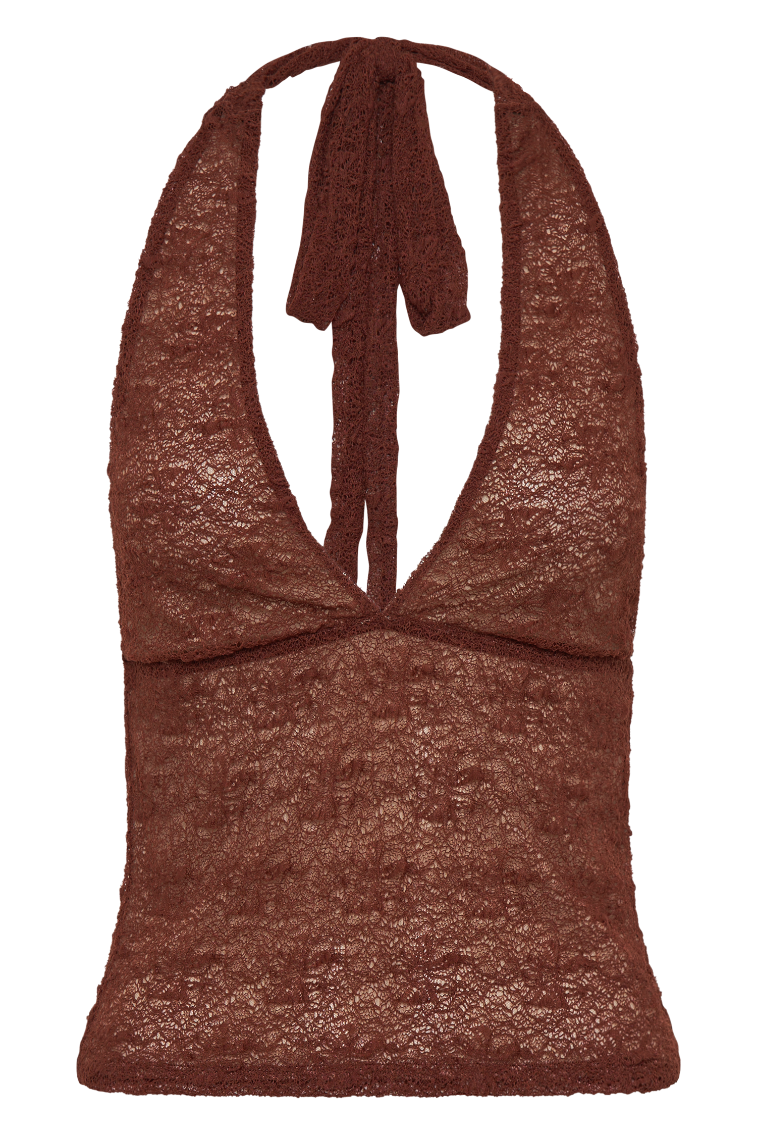 Asher Sheer Lace Halter Top in Chilli – Chic&Drifts