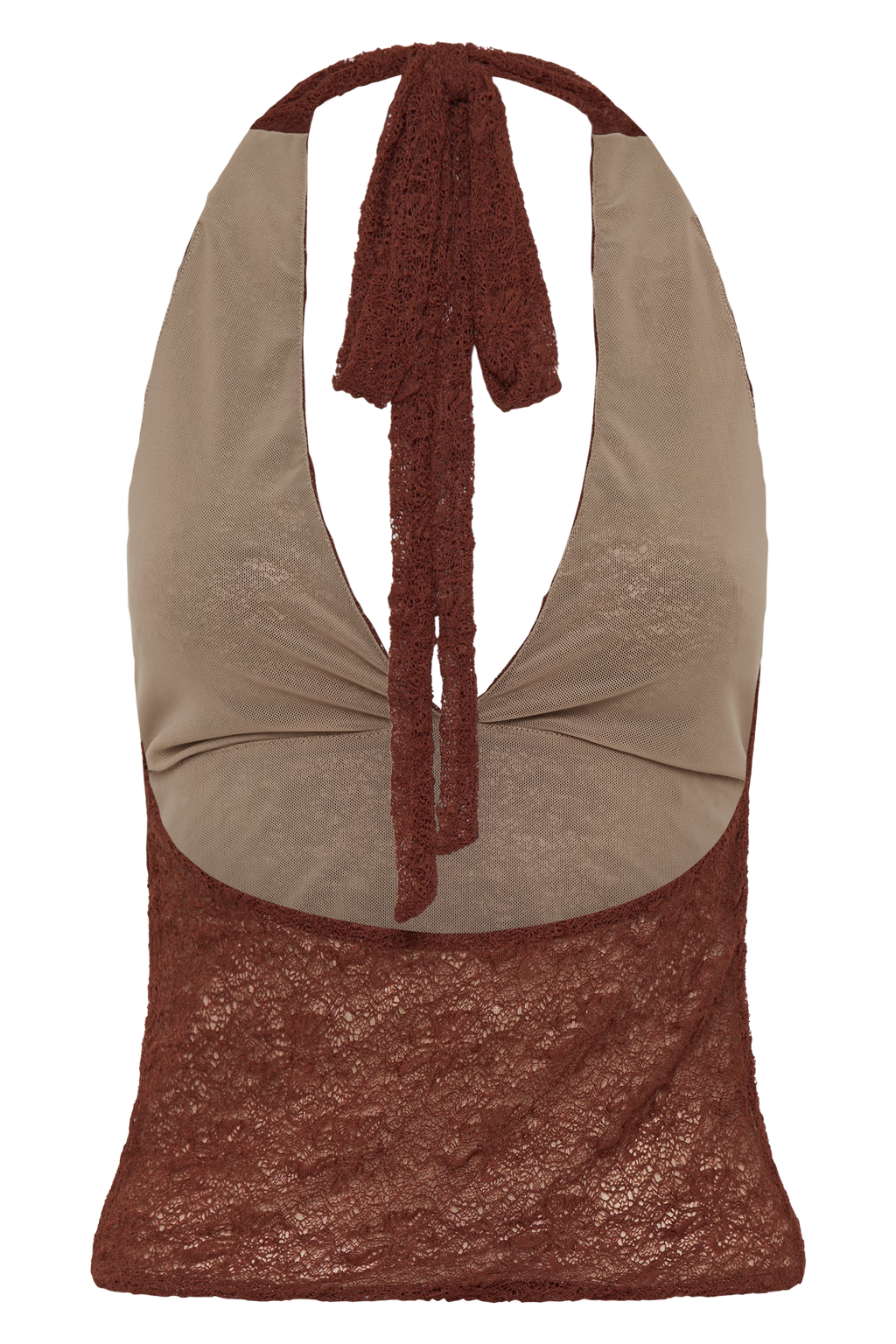 Asher Sheer Lace Halter Top in Chilli – Chic&Drifts