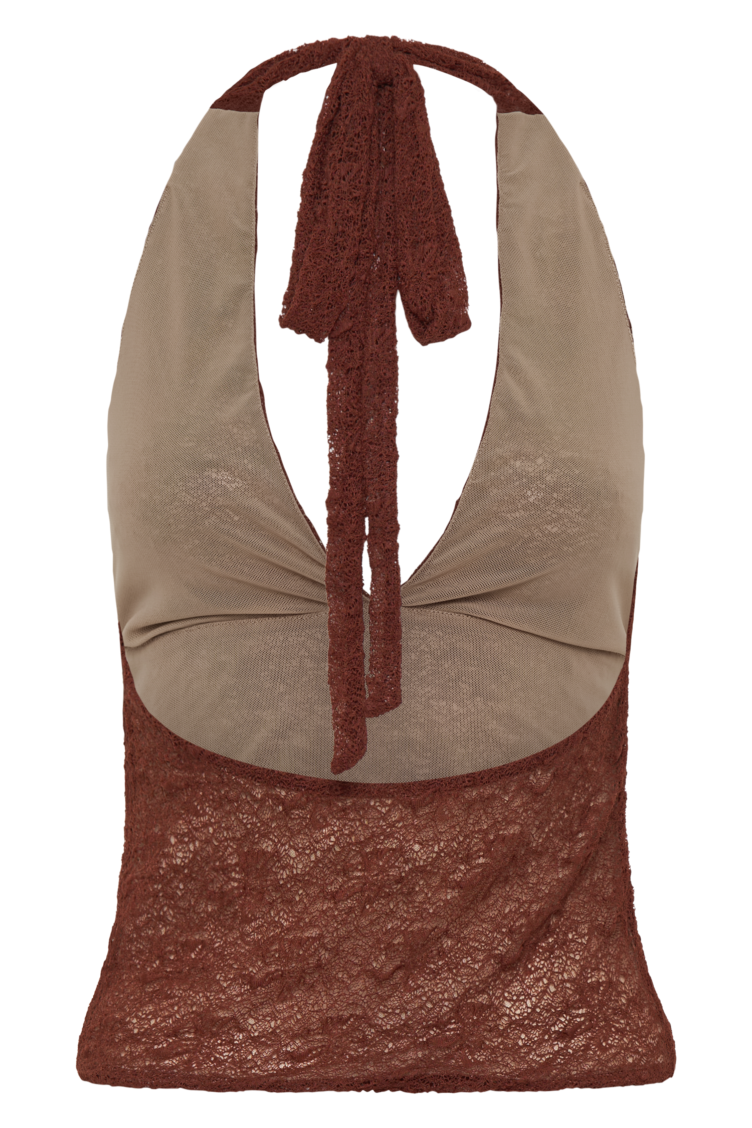 Asher Sheer Lace Halter Top in Chilli – Chic&Drifts