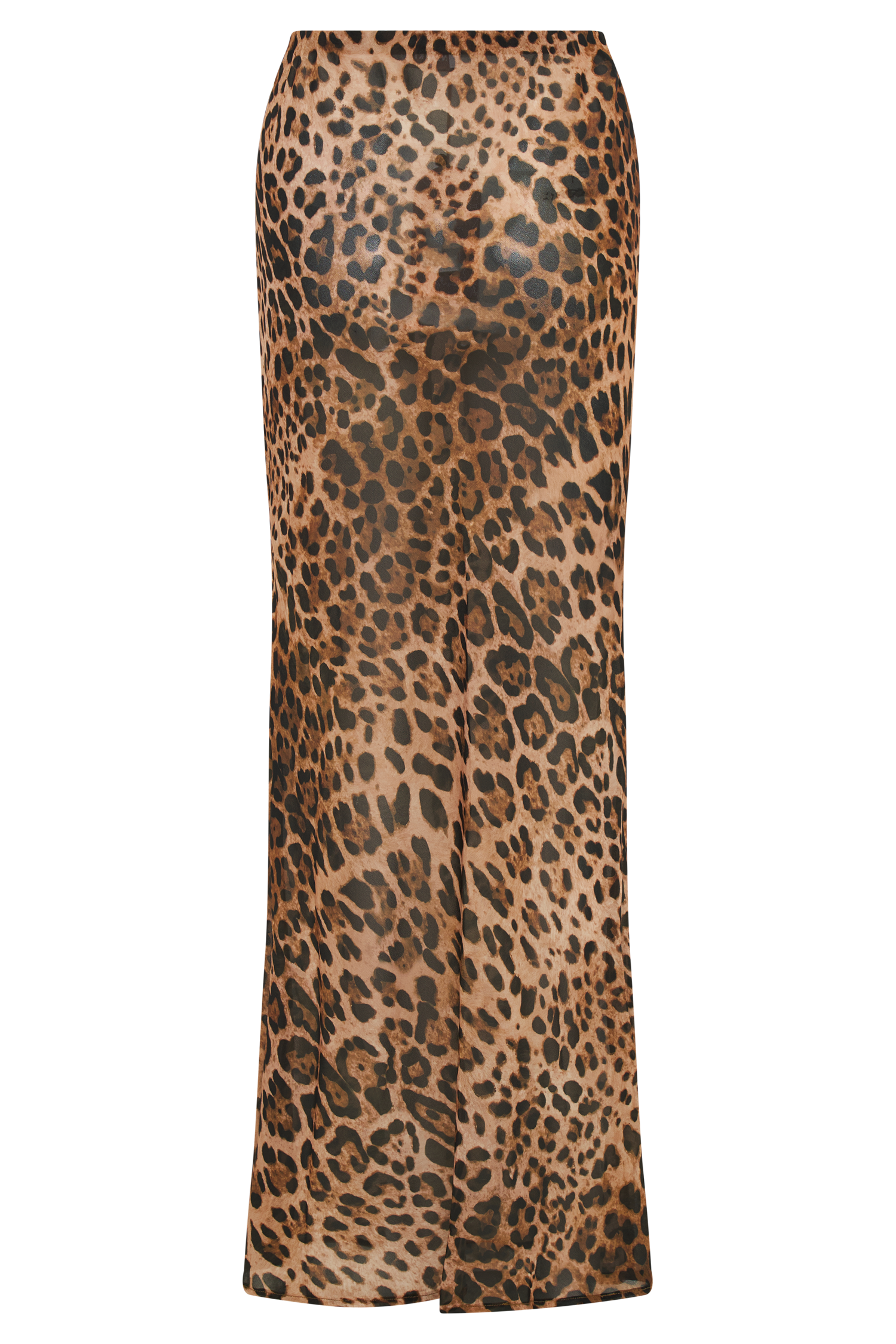 Yvonne Chiffon Maxi Skirt in Leopard Print – Chic&Drifts