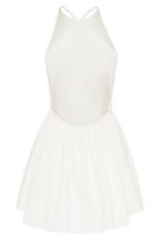 Carolina Cotton Halter Mini Dress in White – Chic&Drifts