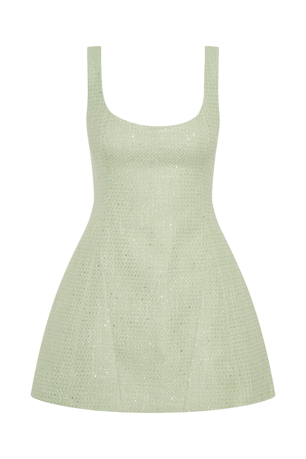 Beth Tweed Mini Dress in Pastel Green – Chic&Drifts