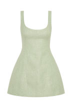 Beth Tweed Mini Dress in Pastel Green – Chic&Drifts