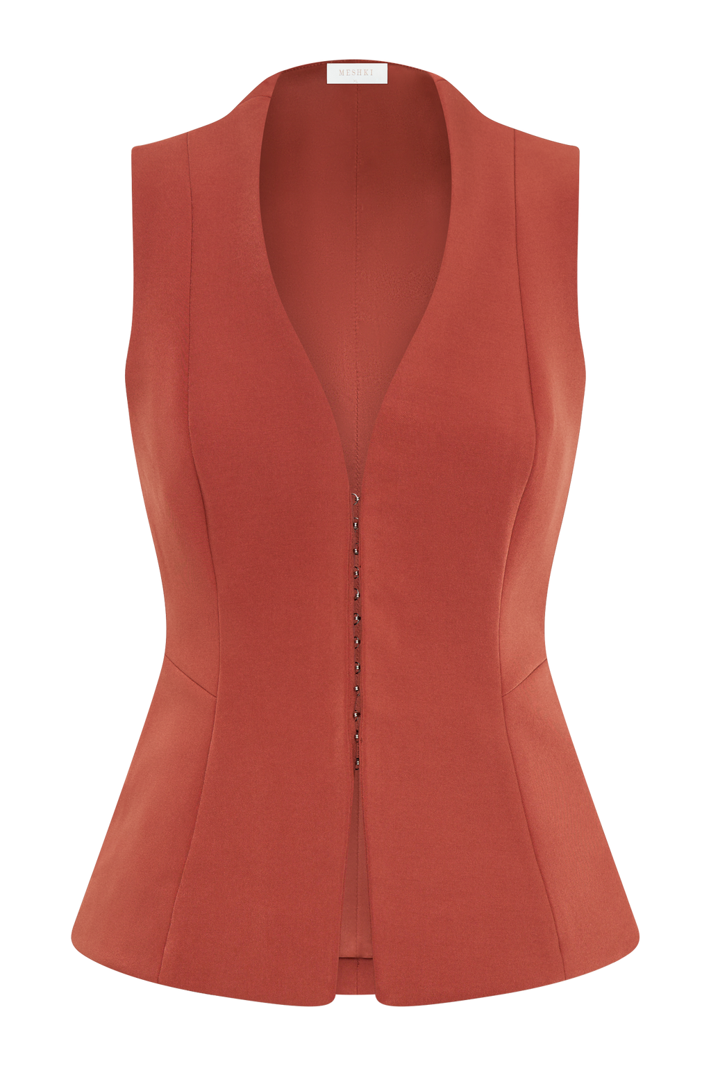 Melinda Structured Vest Top in Chilli – Chic&Drifts