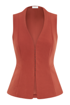 Melinda Structured Vest Top in Chilli – Chic&Drifts