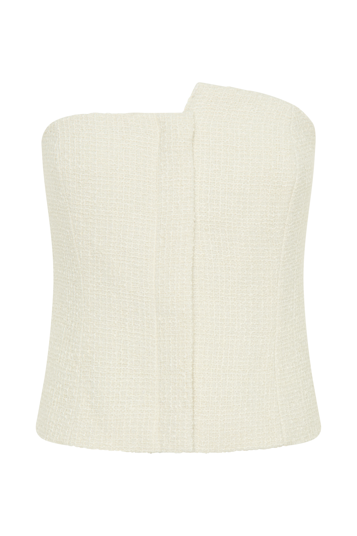 Parker Boucle Strapless Asymmetric Top in Ivory – Chic&Drifts