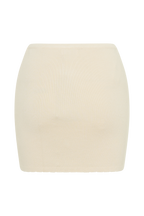 Monroe Embroidered Knit Mini Skirt in Cream And Ivory – Chic&Drifts