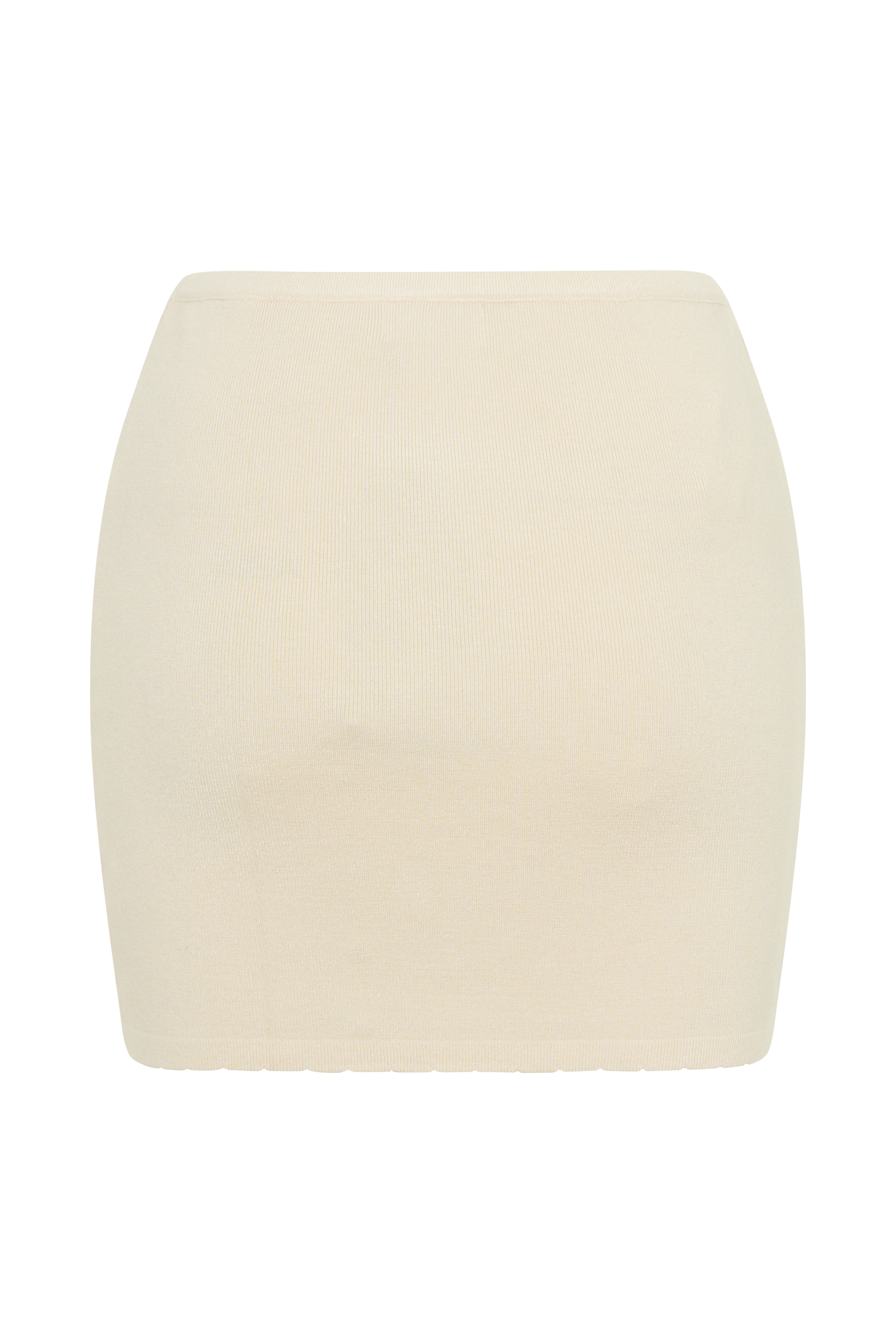 Monroe Embroidered Knit Mini Skirt in Cream And Ivory – Chic&Drifts