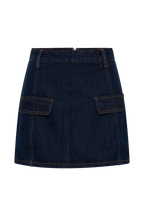 Rosalyn Mini Denim Skort in Indigo Blue – Chic&Drifts