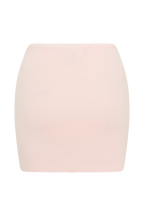 Monroe Embroidered Knit Mini Skirt in Baby Pink And Ivory – Chic&Drifts