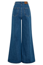 Jen Wide Leg Flare Jeans in Dark Blue – Chic&Drifts