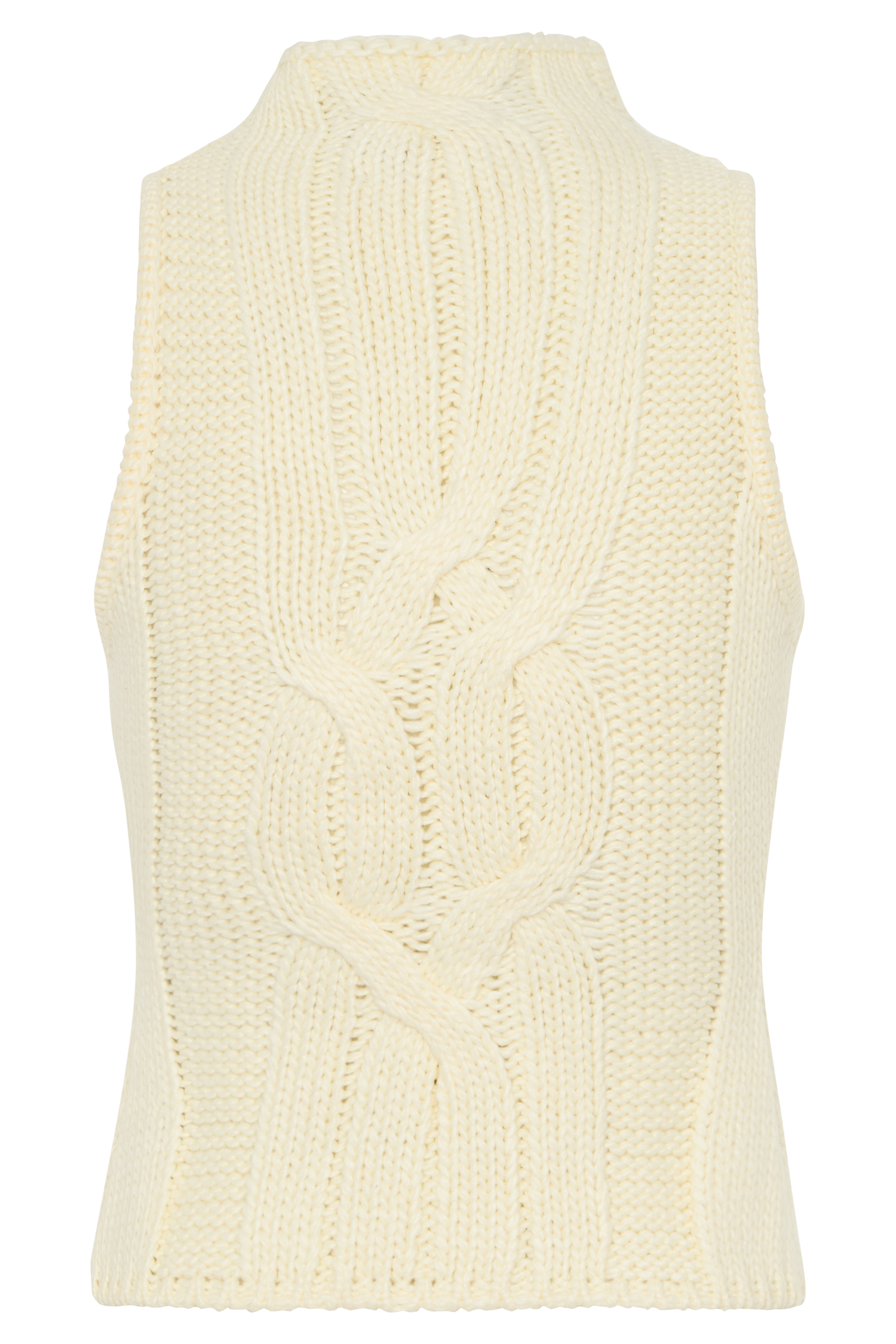 Roberta High Neck Cable Knit Top in Ivory – Chic&Drifts