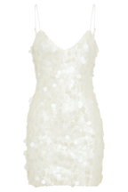 Romilly Sequin Mini Dress in Ivory – Chic&Drifts