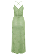 Suki Metallic Knit Maxi Dress in Pastel Green – Chic&Drifts