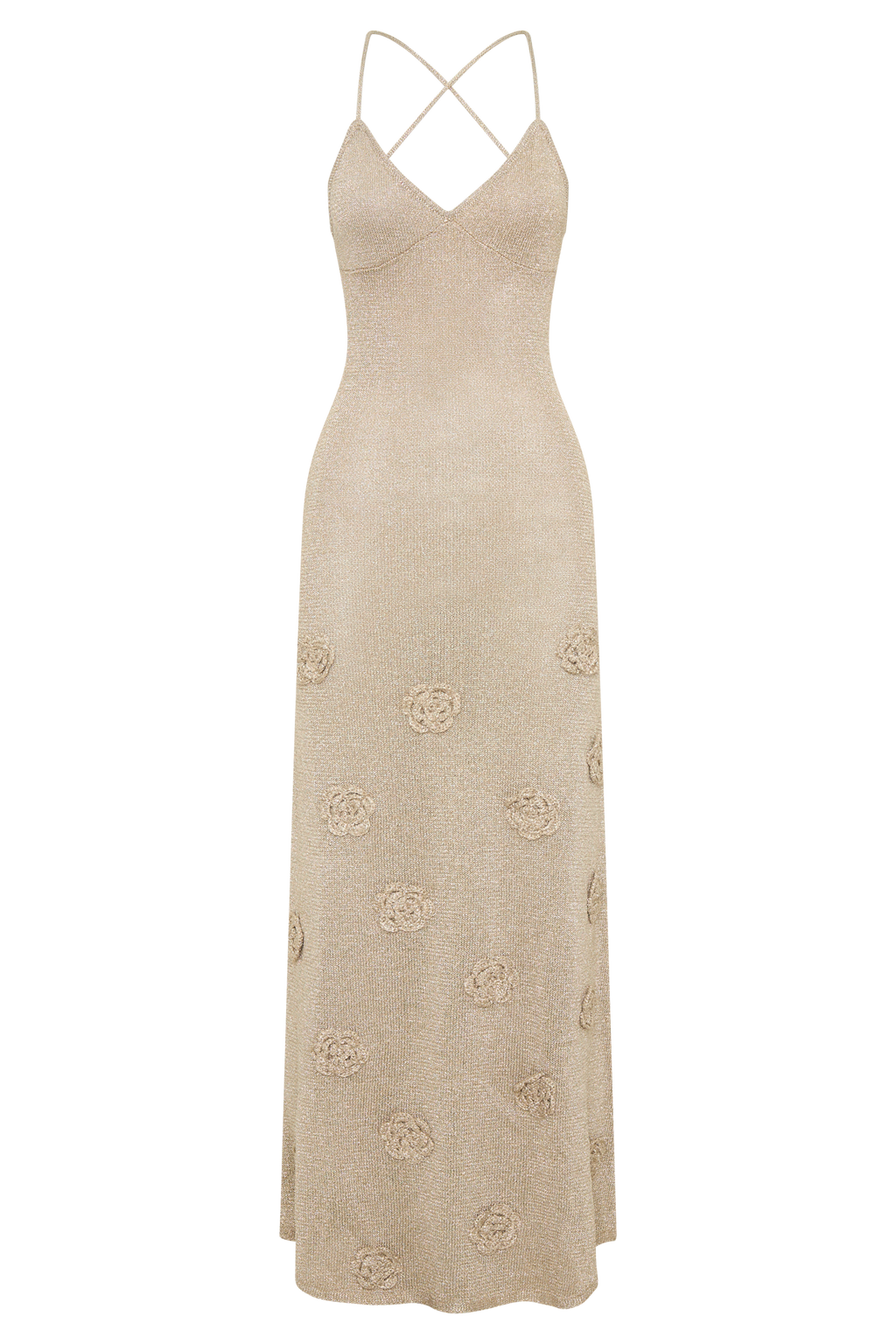 Suki Metallic Knit Maxi Dress in Gold – Chic&Drifts