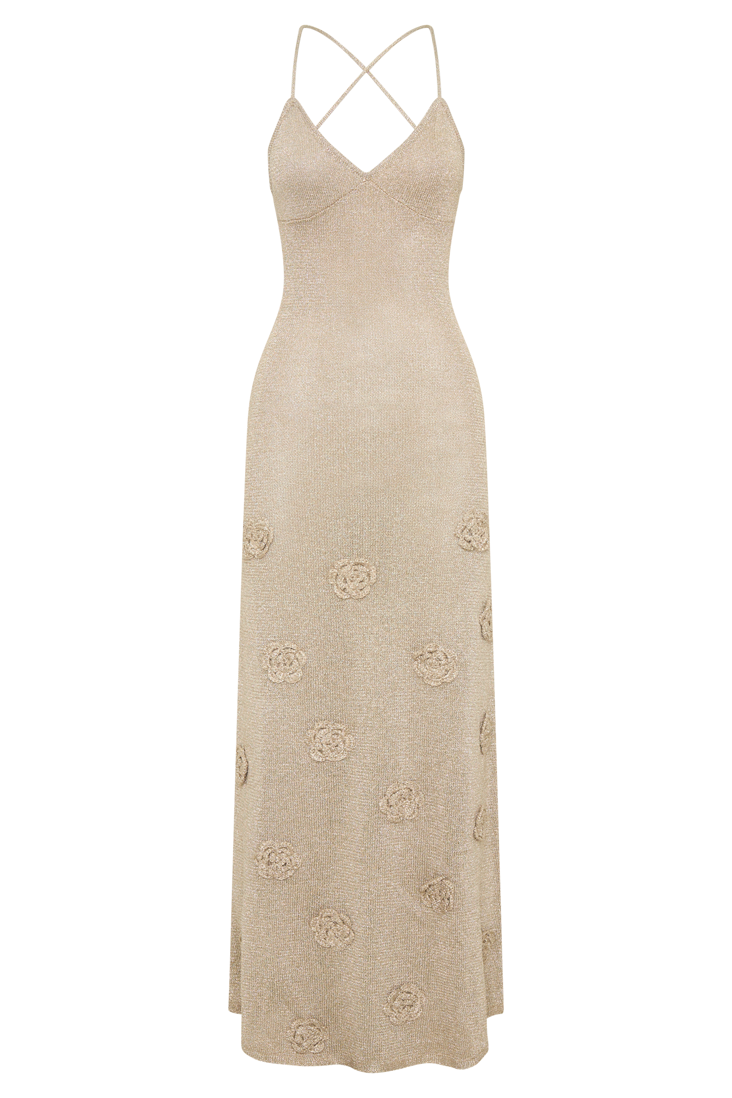 Suki Metallic Knit Maxi Dress in Gold – Chic&Drifts