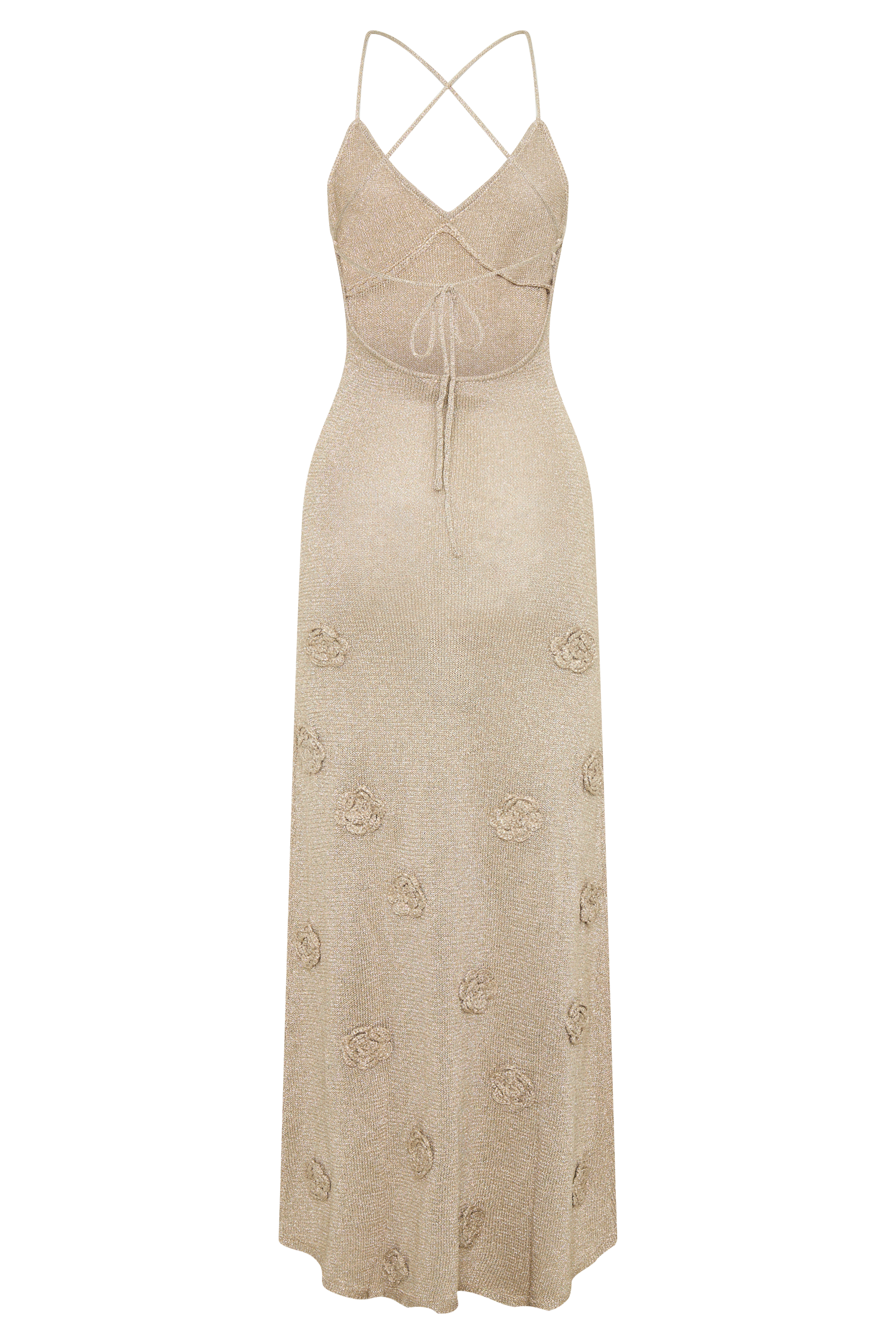 Suki Metallic Knit Maxi Dress in Gold – Chic&Drifts