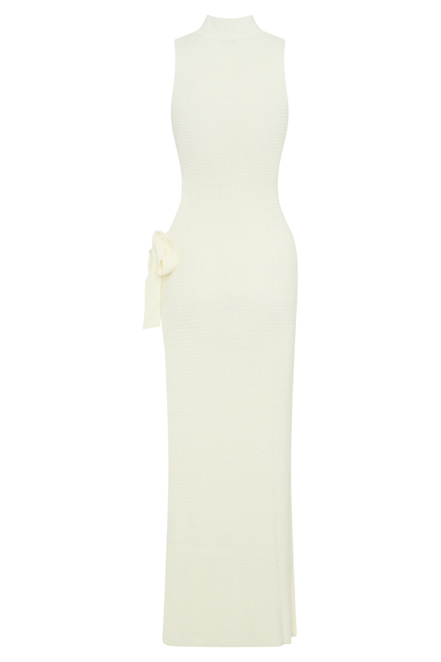 Stephanie Cut Out Knit Maxi Dress in Ivory – Chic&Drifts