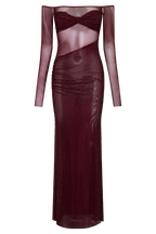 Nash Diamante Off Shoulder Maxi Dress in Mahogany – Chic&Drifts