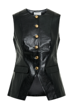 Coralia Faux Leather Sleeveless Vest in Black – Chic&Drifts